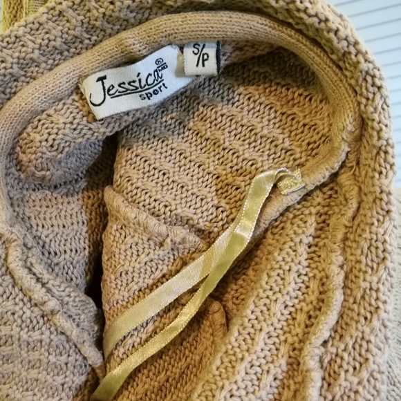 S JESSICA SPORT Tan Sweater Jacket - Picture 4 of 5